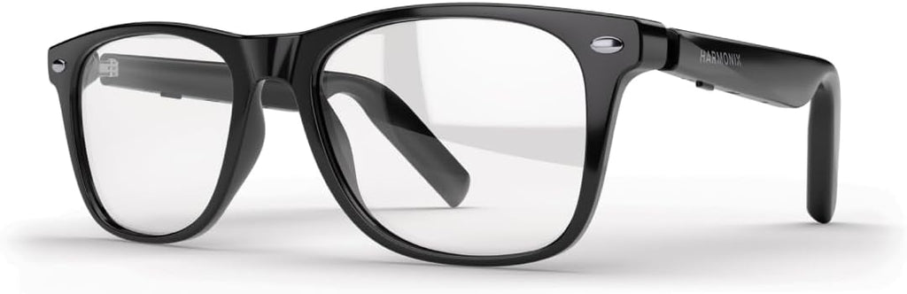 Harmonix SonaVue Smart Glasses, Bluetooth Audio Glasses with Open-Ear Sound, 1.0D Readers, Black