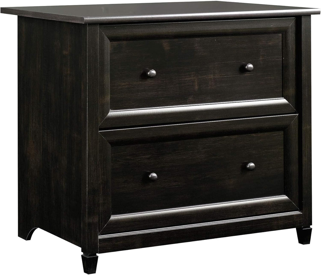 Sauder Edge Water 2 Drawer Lateral Filing Cabinet, Office File Cabinet, in Estate Black finish