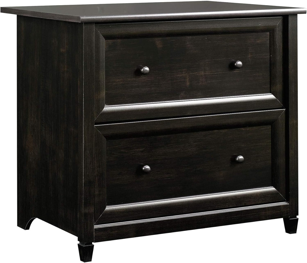 Sauder Edge Water 2 Drawer Lateral Filing Cabinet, Office File Cabinet, in Estate Black finish