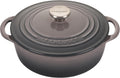 Le Creuset Cast Iron Shallow Round Dutch Oven, 2.75qt, Oyster