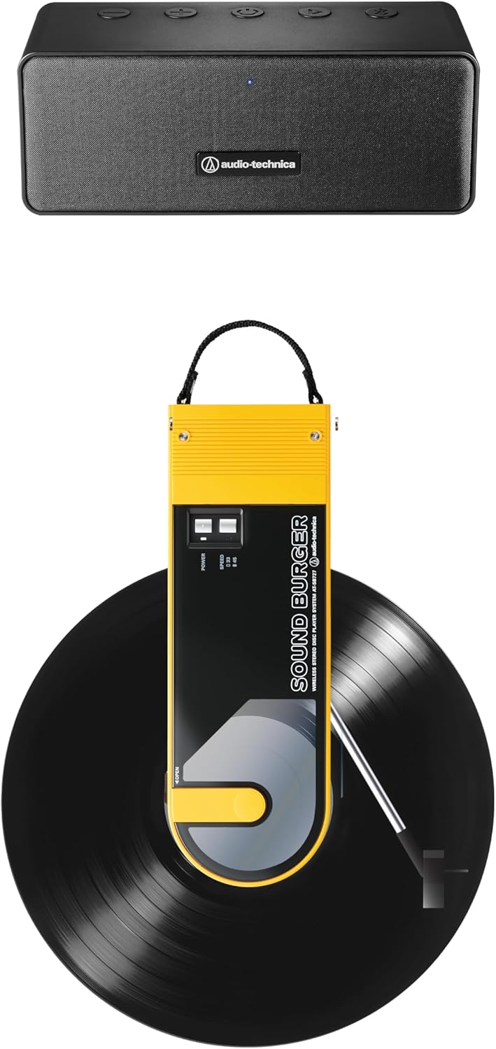 Audio-Technica ATSB727YLP2 Turntable Speaker Pack, Yellow