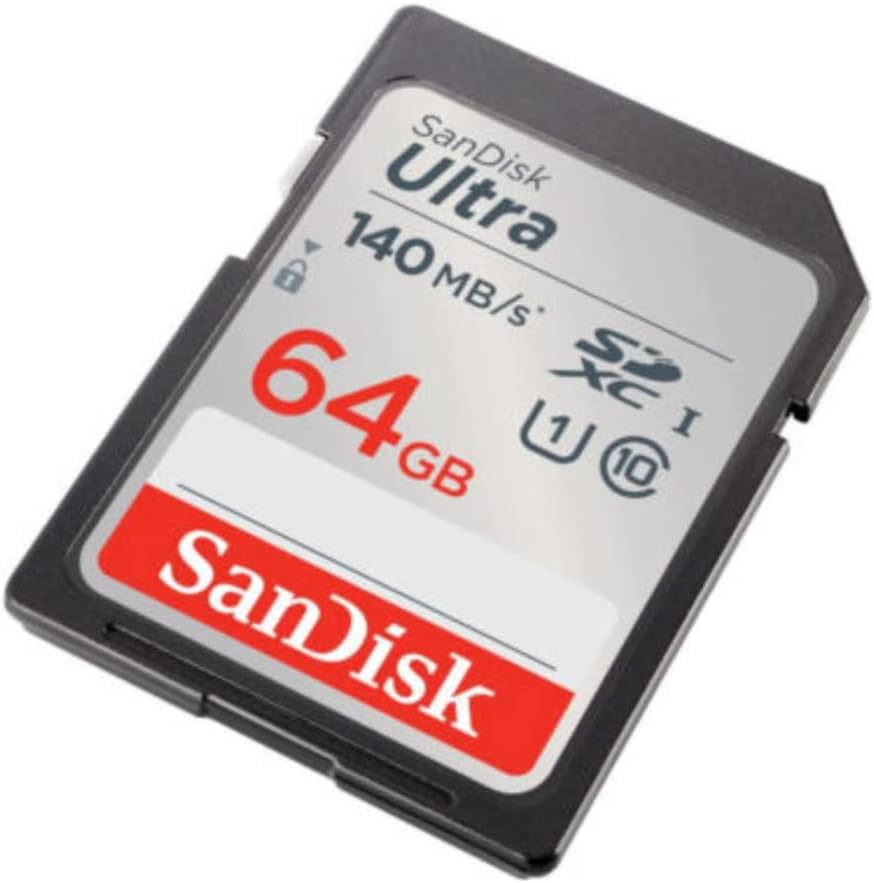 SanDisk 64GB Ultra Class 10 140 MB/s UHS-I SDXC Memory Card (5-Pack) Bundle with All-in-One High Speed Card Reader (6 Items)