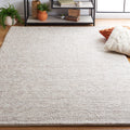 SAFAVIEH Area Rug 8x10 - Natura Collection - Large - Beige & Ivory, Handmade Wool, Ideal for Living Room, Bedroom, Dining Space (NAT182B)