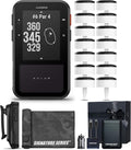 Garmin Approach G20 Solar GPS Golf Handheld | 43,000 Preloaded Course Maps, Unlimited Battery Life, Cart Magnet | with CT10 Bluetooth Club Tracking Sensors (14) and Signature Series Gift Bundle