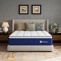Avenco 14 Inch Queen Mattress, Queen Hybrid Mattress with Gel Infused Memory Foam and Smarts Coil Pocket Spring, Spinal Alignment & Pressure Relief, Mattresses in a Box, CertiPUR-US Certified