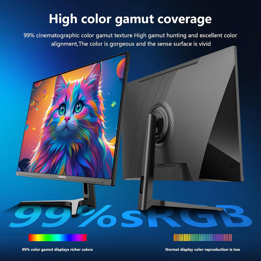 32 inch Gaming Computer Monitor 4K WQHD 3840 x 2160, 60hz,IPS Panel, 3500:1,AMD FreeSync Premium, 99% sRGB,HDMI, Display Port, Eye Saver/Flicker Free Mode, Compatible with Wall mounting 75 x 75MM