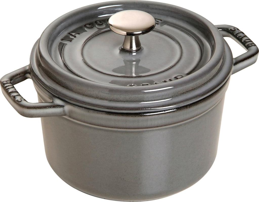 Staub Mini Round Dutch Oven 0.75-Quart Graphite Grey by staub (Stove)