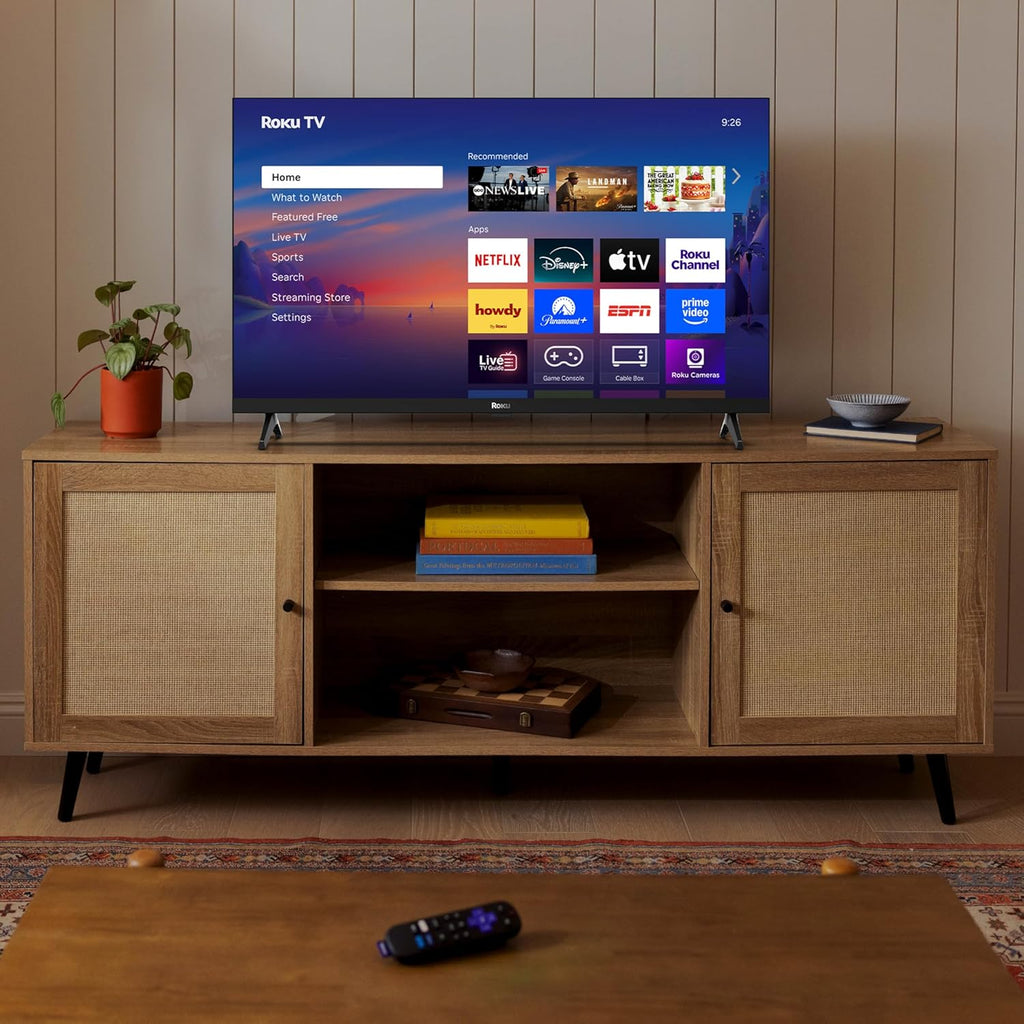 Roku Smart TV – 32-Inch Select Series, 720p HD TV – Roku TV with Voice Remote – Flat Screen LED Television with Wi-Fi for Streaming Live Local News, Sports, Family Entertainment