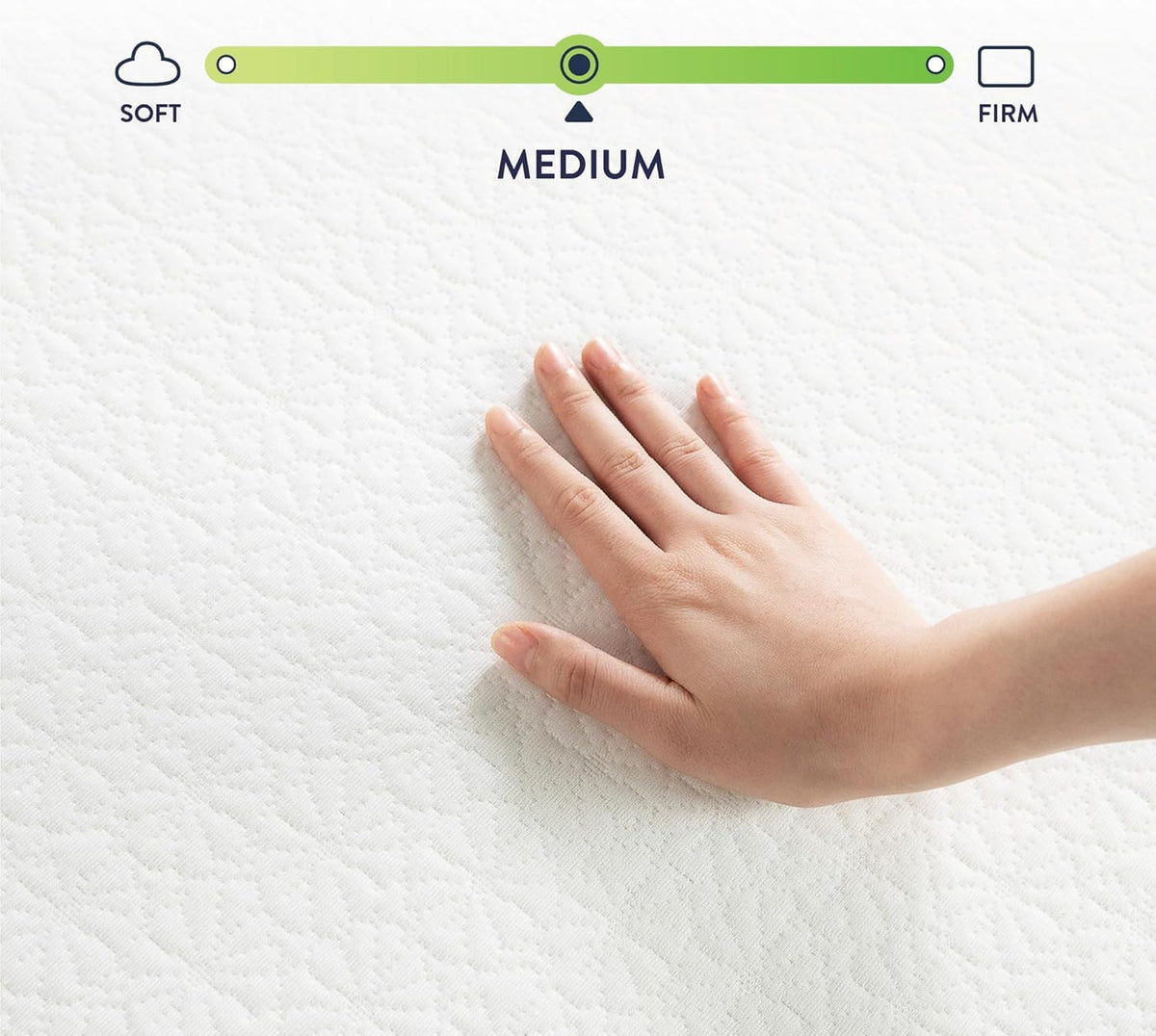 Best Price Mattress 8 inch Twin Mattress Bed-In-A-Box, Green Tea Memory Foam, White