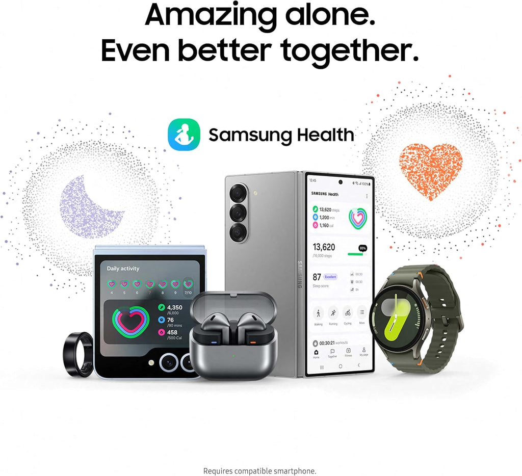 Samsung Galaxy Watch 7 40mm Bluetooth AI Smartwatch w/Energy Score, Wellness Tips, Heart Rate Tracking, Sleep Monitor, Fitness Tracker, 2024, Green US Version, 1Yr Manufacturer Warranty