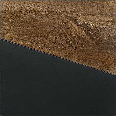 Signature Design by Ashley Trailbend Eclectic Accent End Table, Brown & Gunmetal