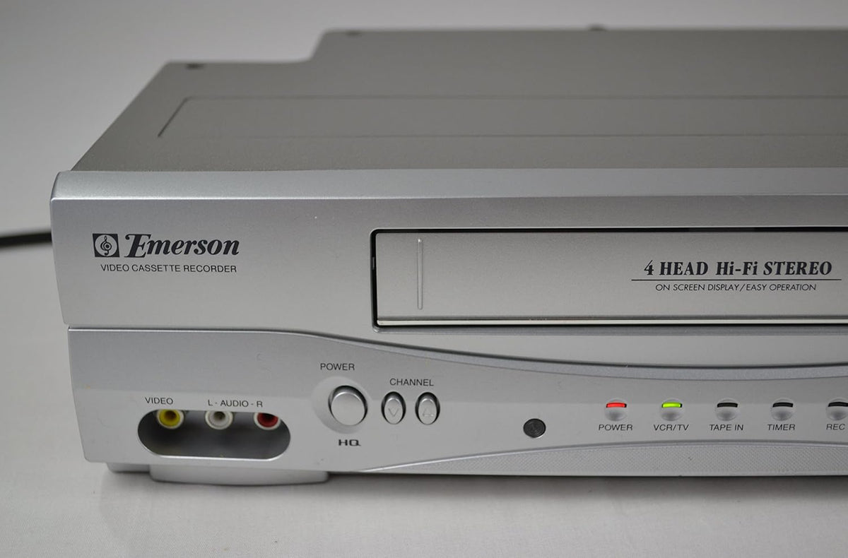 Emerson EWV603 4 Head HIFI Stereo ON-SCREEN MENU Video Player / Recorder (VCR) with 19 Micron Heads
