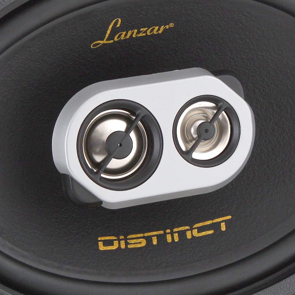 Lanzar 3-Way Universal Car Stereo Speakers - 200W 5” x 7” / 6” x 8” Universal OEM Quick Replacement Component Speakers Vehicle Door/Side Panel Mount Compatible, Pro Audio Car Speakers DCT6.93 (Pair)