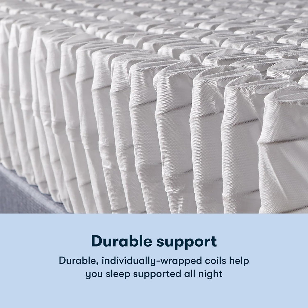 Serta Classic Clarks Hill 2.0, Plush Euro Top 12.5" Queen Mattress, Zoned Support, Cooling, Breathable and Pressure Relieving - 100 Night Trial, CertiPUR-US Certified