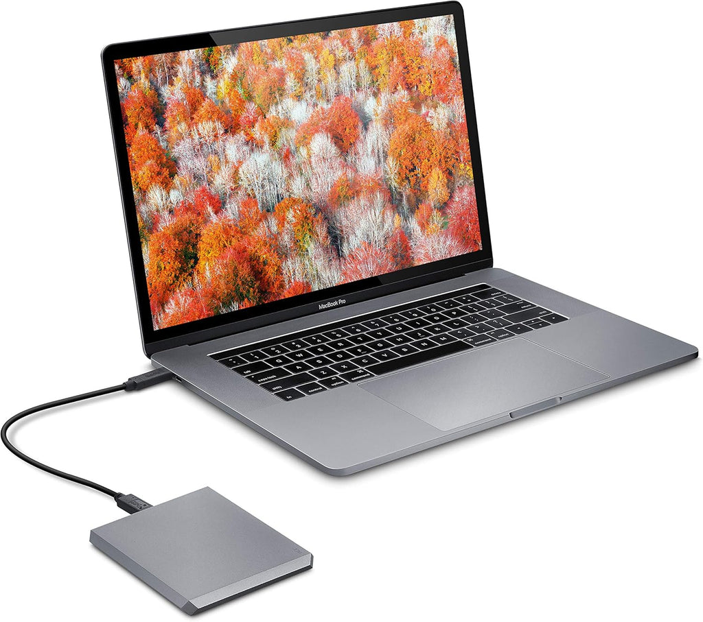 LaCie Mobile Drive 1TB External Hard Drive HDD – Space Gray USB-C USB 3.0, for Mac and PC Computer Desktop Workstation Laptop (STHG1000402)