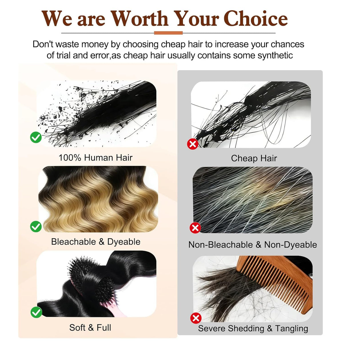 18A Raw Human Hair Bundles Body Wave 16 16 18 18 Inch, 100% Real Bundle Human Hair 4 Bundles, Triple Lifespan Virgin Remy hair Natural Color (16 16 18 18 Inch)