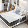 EEN EEN SLEEP 14 Inch Medium Firm King Size Mattress Upgraded King Hybrid Mattresses in A Box with Gel Memory Foam & Pocket Springs, Strong Edge Support,Pressure Relief,CertiPUR-US,365-Night Trial