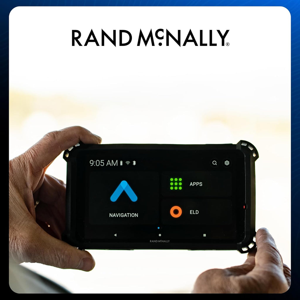 Rand McNally GPS Tablet, 6 Inch, Truck Navigation, Android, Real-Time Traffic, Fleet Management, RANDTAB6