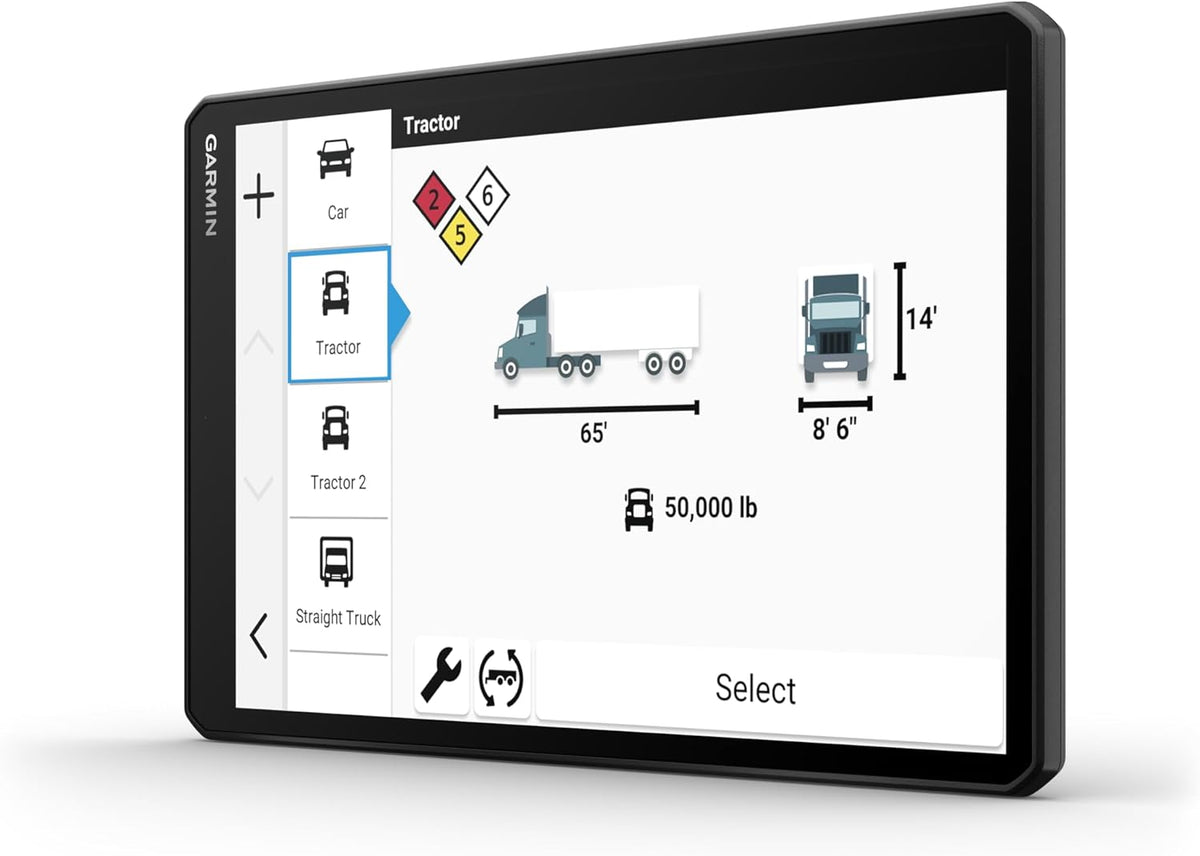 Garmin dēzl™ OTR1020, Extra-Large High-Res 10” GPS Truck Navigator, Custom Truck Routing, Satellite Imagery, Wind Speed, Community-Shared Loading Docks, Dual-Orientation Display, Renewed