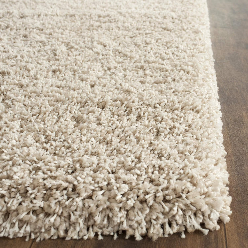 SAFAVIEH Area Rug 8x10 - California Shag Collection - Large - Beige, Non-Shedding & Easy to Clean, Ultra Plush Thick Pile, Ideal for Living Room, Bedroom, Dining Space (SG151-1313)