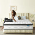 King Size Mattress, 12 Inch King Mattress in a Box, Cooling Gel Memory Foam Hybrid Mattress with Pocketed Coils, Medium Firm Feel, CertiPUR-US Certified, Pressure Relief, Motion Isolation