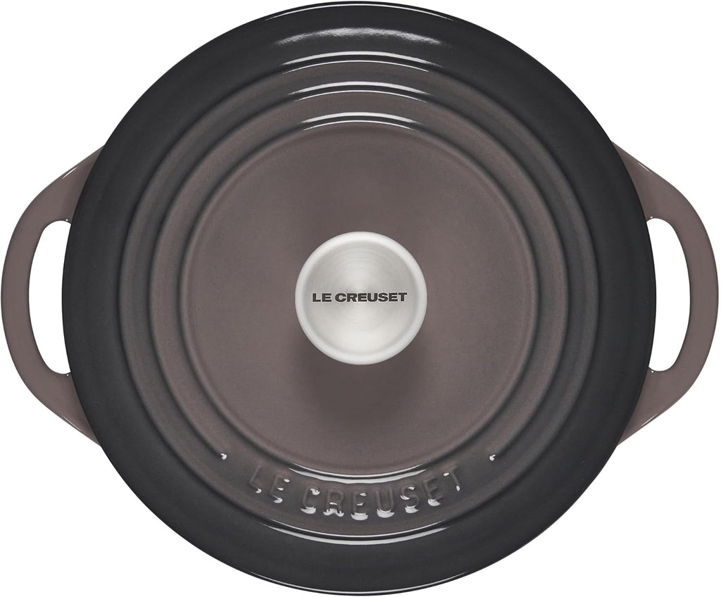 Le Creuset Cast Iron Shallow Round Dutch Oven, 2.75qt, Oyster
