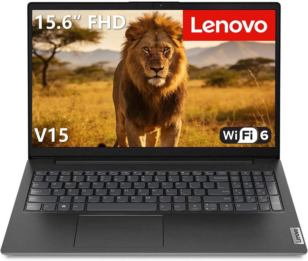 Lenovo 2026 15.6 inch Laptop Computer with Office 365 Home and Business • 8GB RAM • 256GB PCIe SSD • Intel Core • Wi-Fi 6 • 500GB HDD Storage • 11HR Battery • Fast Charging • Windows 11 • Black