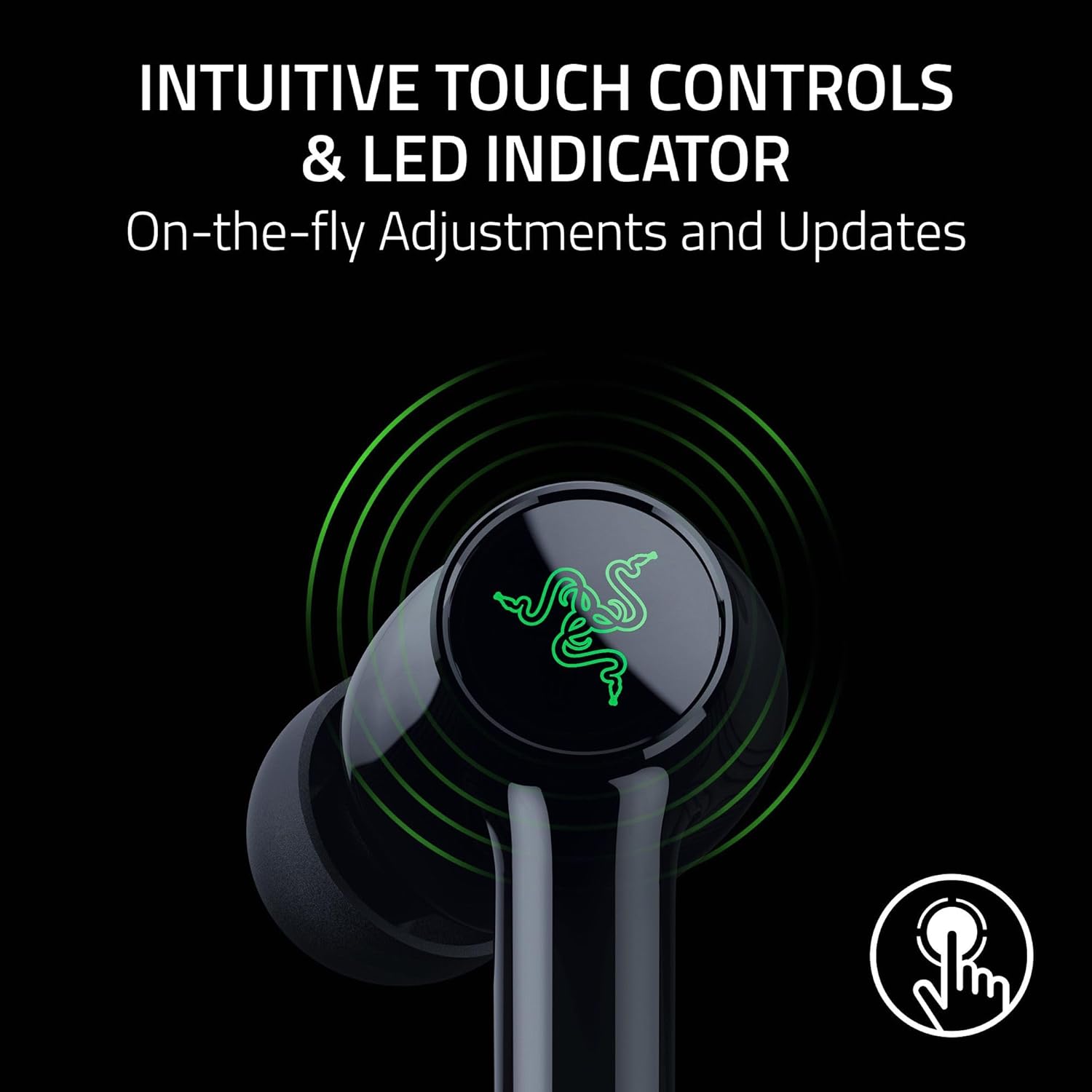 Razer Hammerhead V3 X HyperSpeed Wireless Multi‑Platform Gaming Earbuds – 2.4GHz & Bluetooth 5.3, Up to 35 Hr Battery, THX Spatial Audio, for Smartphones, PC, Laptop, Tablet, PS5, Steam Deck – Black