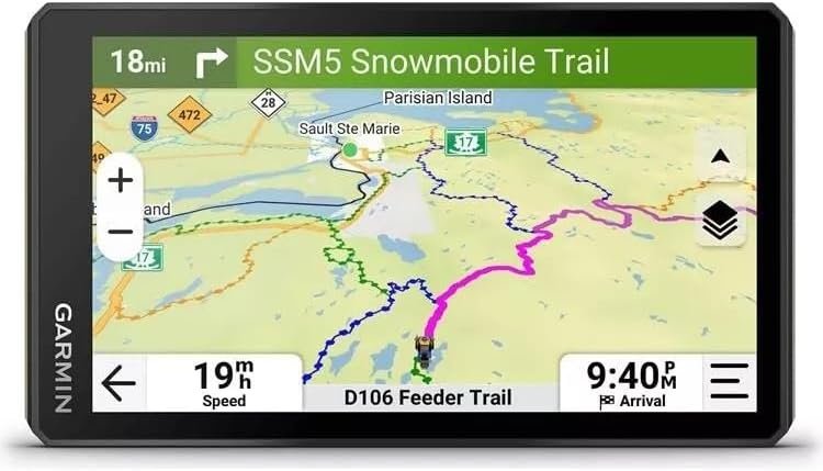 Garmin Tread 2 Powersport Navigator - 6" Glove-Friendly Display, Built for Extreme Weather, Preloaded Mapping, Snowmobile Trails for U.S. and Canada with Wearable4U Portable 5000mAh Charger Bundle