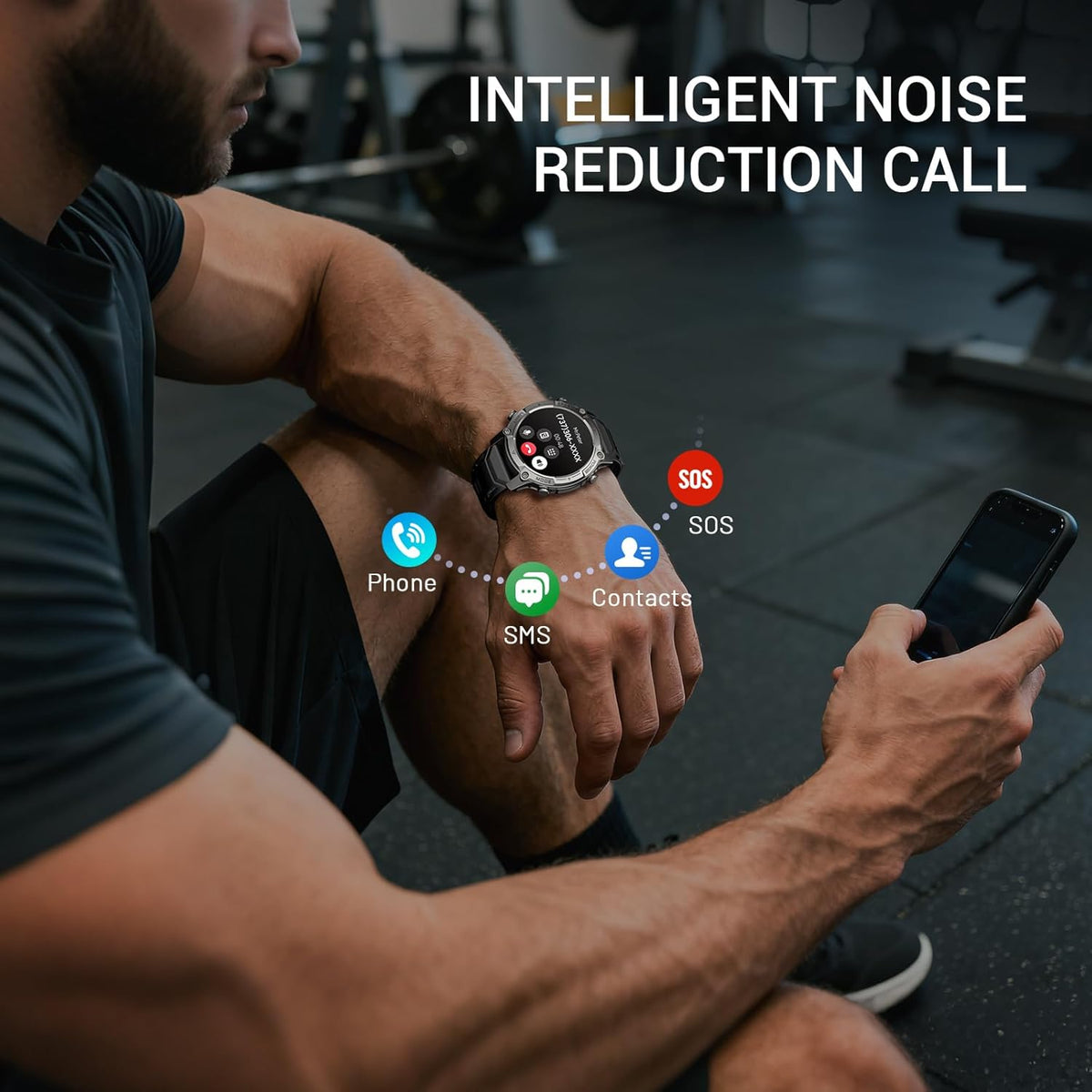2026 AI Smart Watch with Standalone GPS & Offline Maps, 5ATM Waterproof, 1.43" AMOLED, 21-Day Battery, 178 Sports Modes, Compass, Heart Rate/SpO2/Stress/Sleep Monitor, for Android iOS Men Women