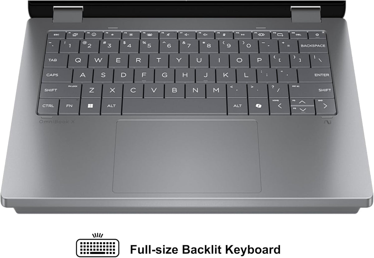 HP OmniBook X Flip 2-in-1 Laptop 14" WUXGA IPS Touch (400nits) AMD 6-core Ryzen AI 5 340 (Up to 50 Tops) 16GB RAM 512GB SSD for Creator Designer Business Professional Win11Pro ICP Hub