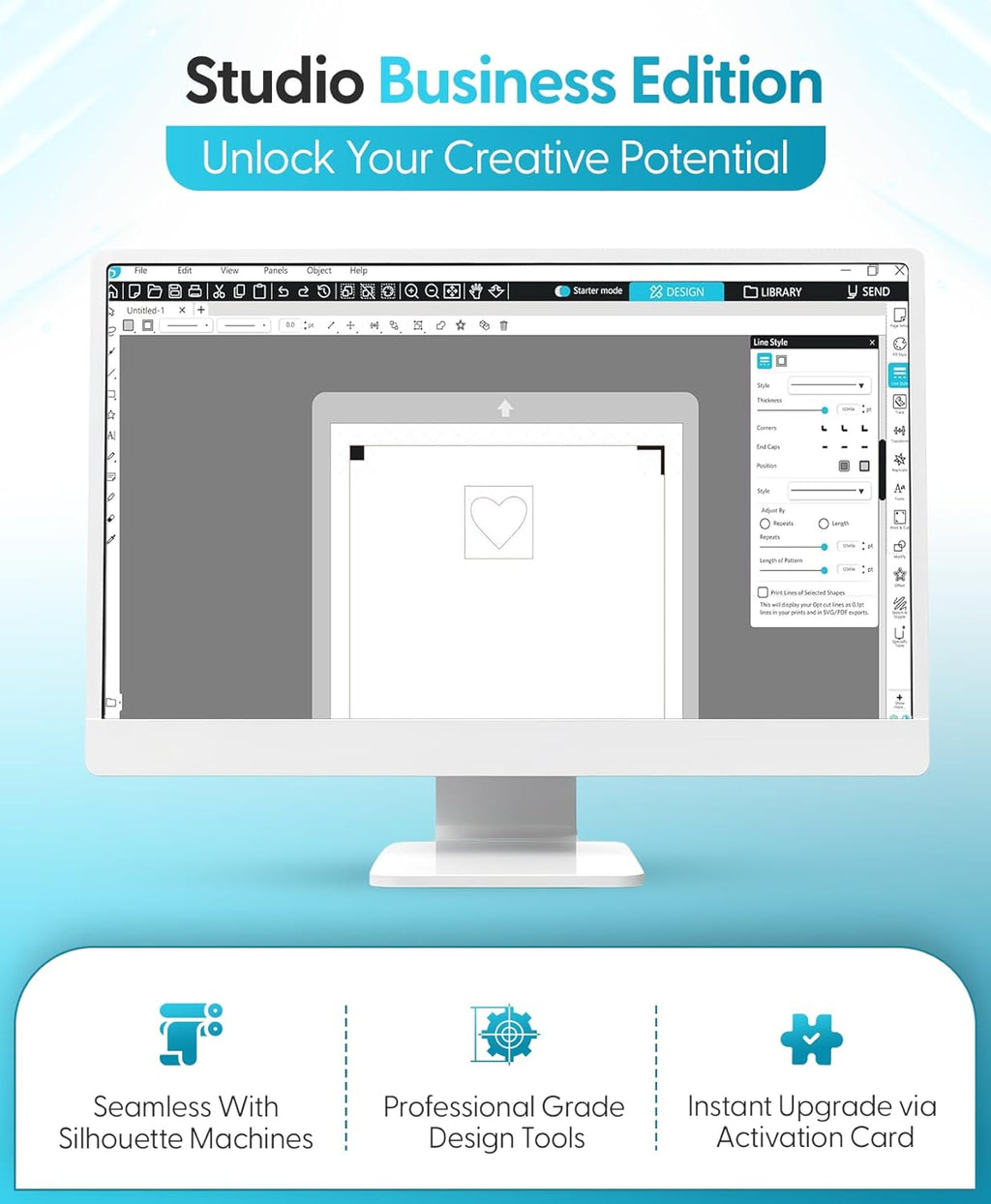 Silhouette America Studio Business Edition Software, Multicolor