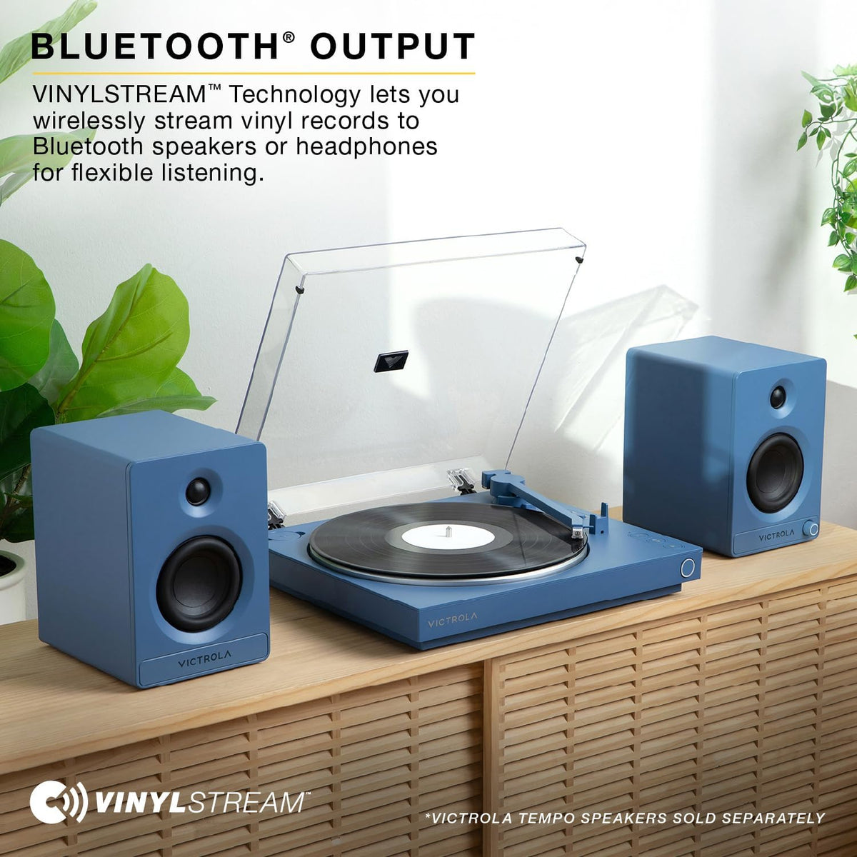 Victrola Fully Automatic Bluetooth Turntable w Audio Technica ATN3600L Cartridge, Automatic Repeat Function, 2-Speed Vinyl Record Player, Wireless Bluetooth Streaming, Preamp & Aluminum Platter Green