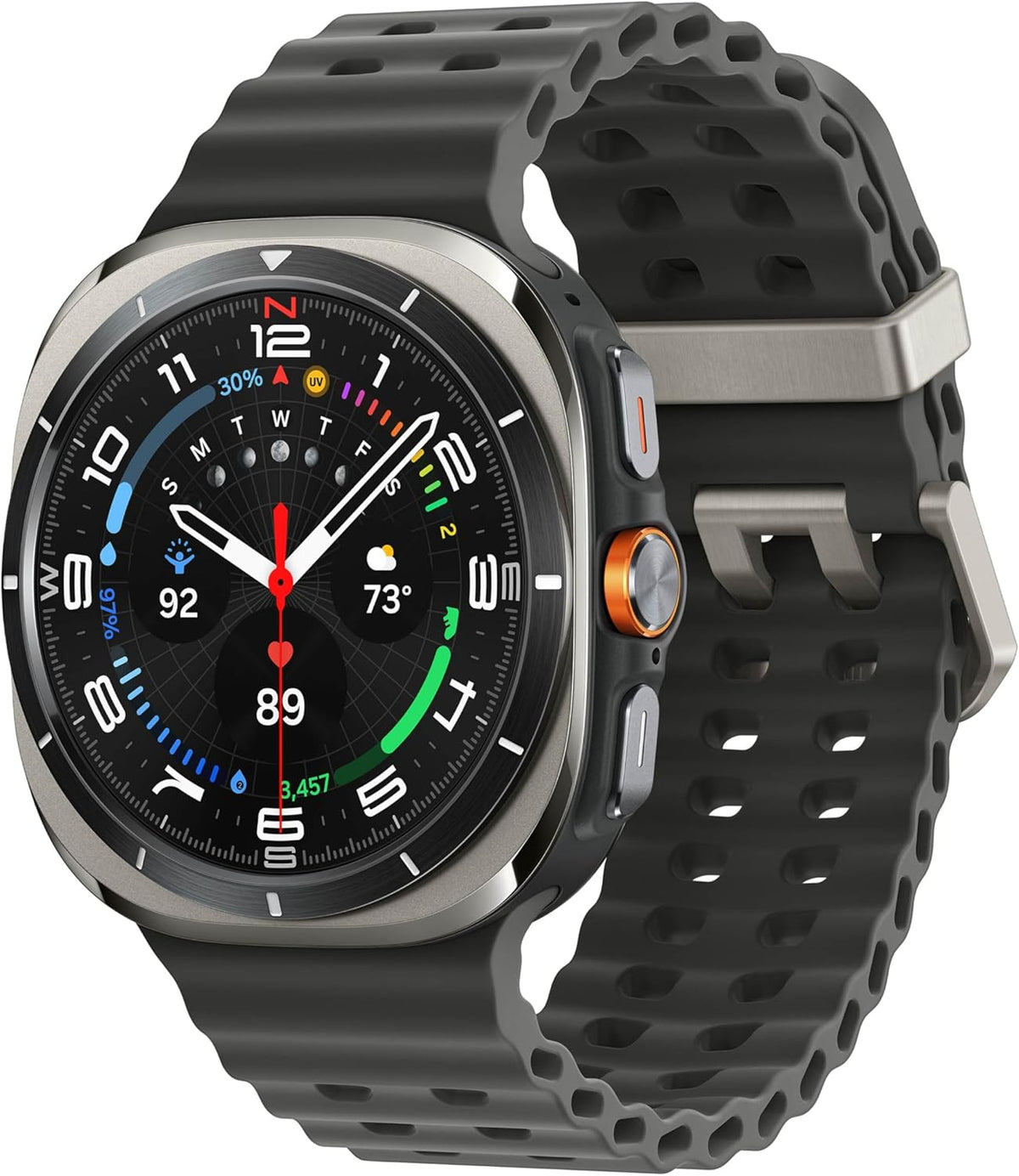 Samsung Galaxy Watch Ultra (2025) 47mm LTE Smartwatch, Titanium Casing, Advanced Sleep Coaching, Running Coach, Energy Score, Heart Rate Tracking, GPS, Titanium Silver US Version, 2 Yr Warranty