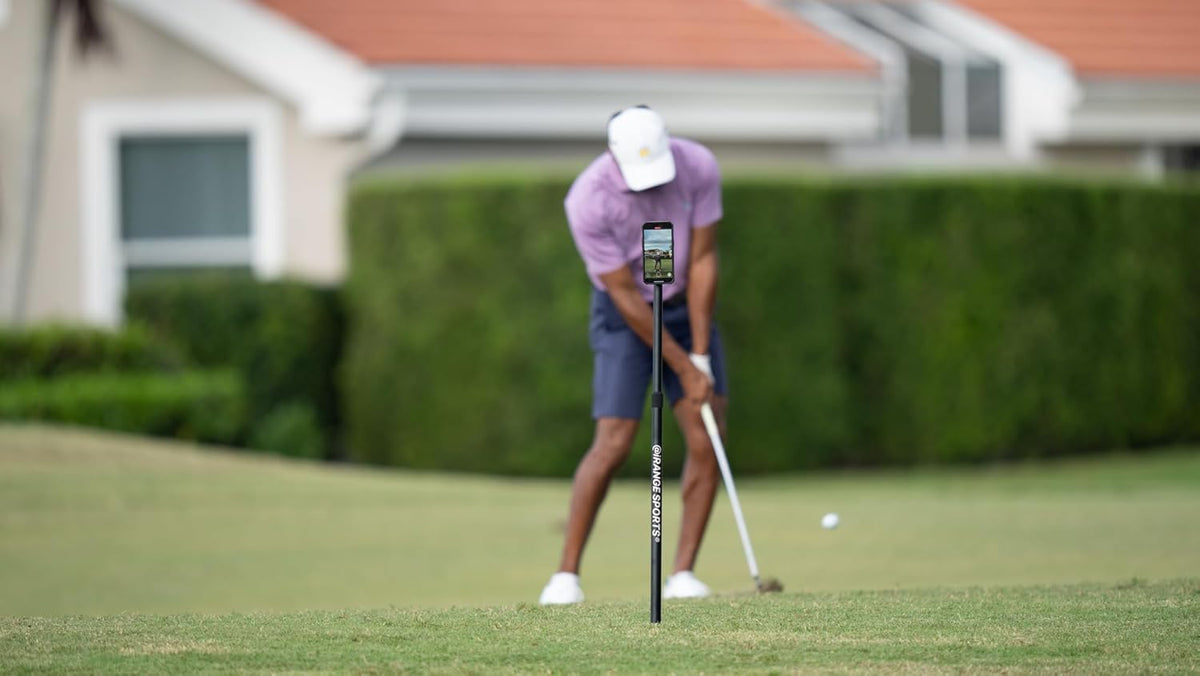@iRangeSports Stick EXT w/MagSafe Compatible Puck - Golf Monopod, Strong Magnetic, Lightweight, Portable Phone & Tablet Stand - Film Steady Video for Golf, Vlogs, Sports, Home, Digital Creators