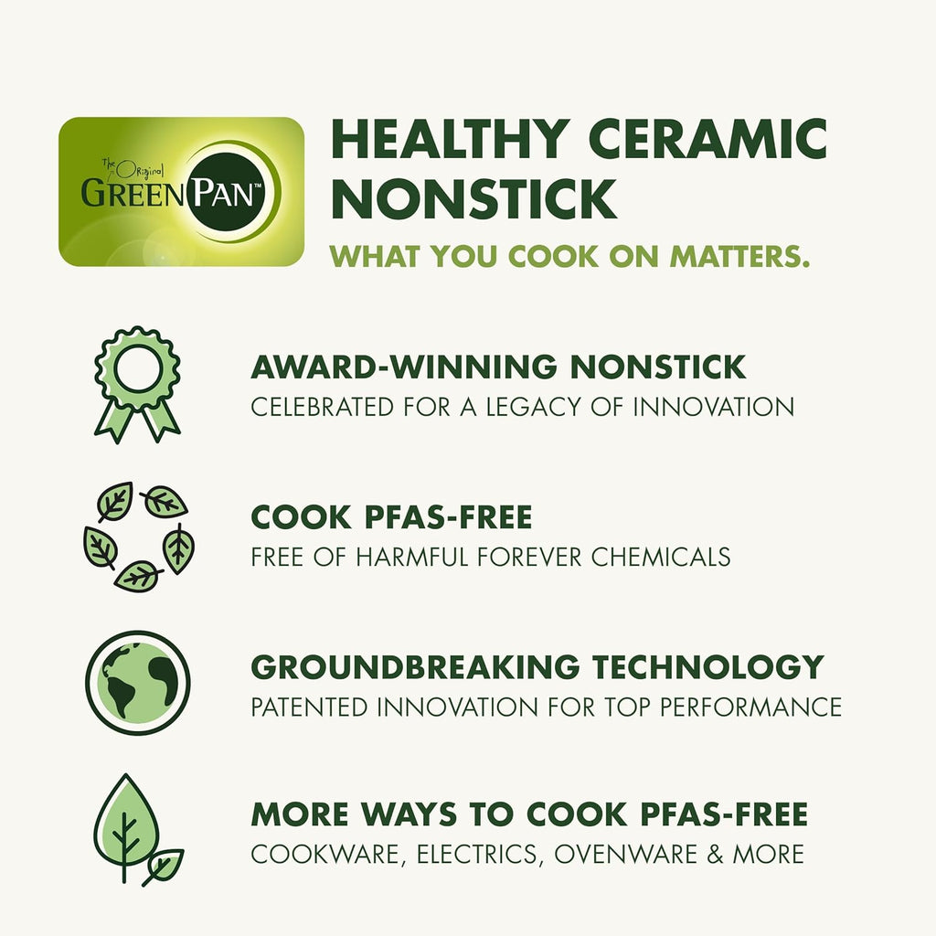 GreenPan Hybrid 13 Piece Nonstick Stainless Steel Cookware Set, APEX Tri-Ply Thermobond PFAS-Free Ceramic Pots & Pans, Induction & All Cooktop Compatible, Oven Temp to 850°F, Dishwasher Safe, Gold