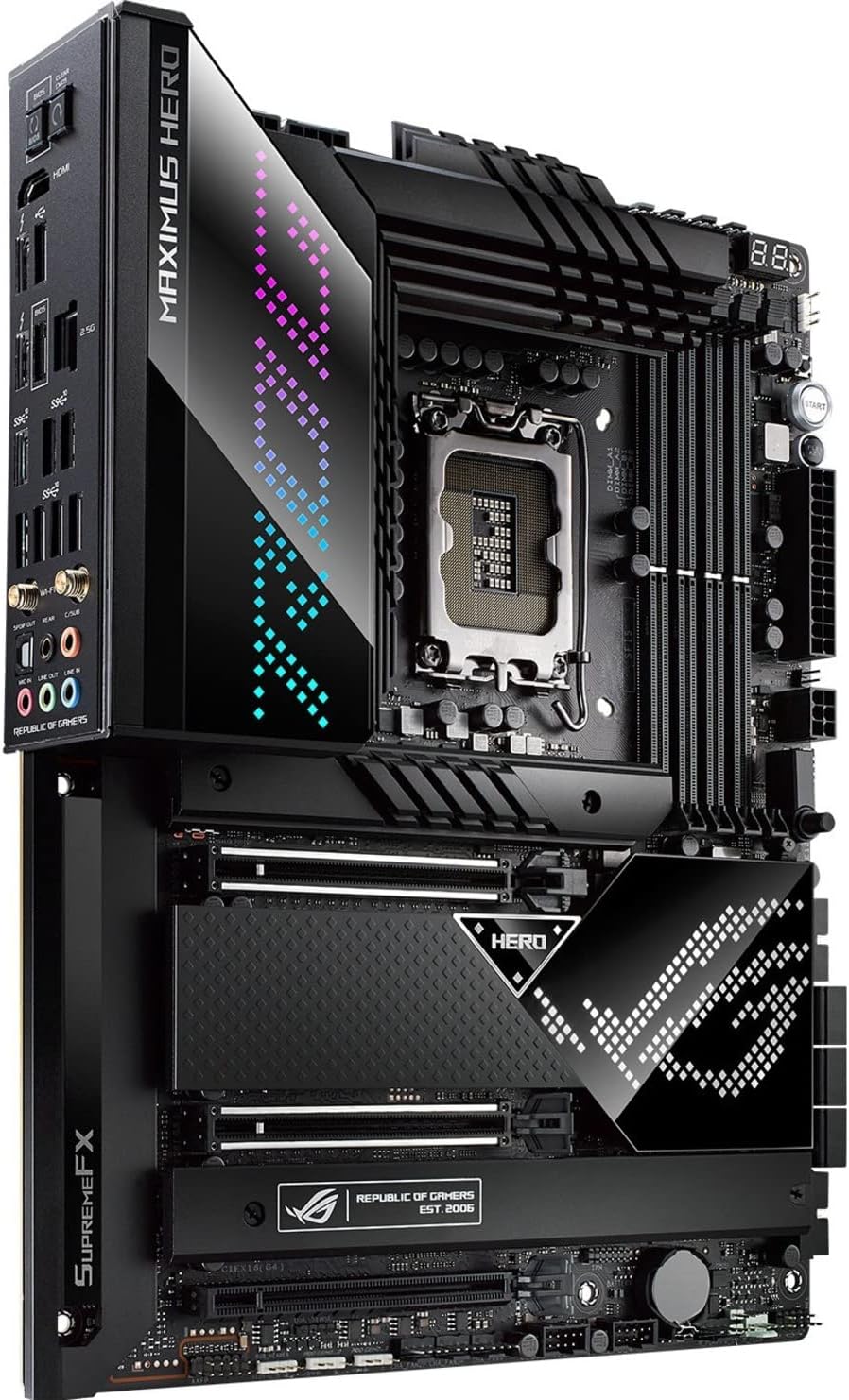 Asus ROG Maximus Z690 Hero Desktop Motherboard - Intel Z690 Chipset - Socket LGA-1700 - Intel Optane Memory Ready - ATX