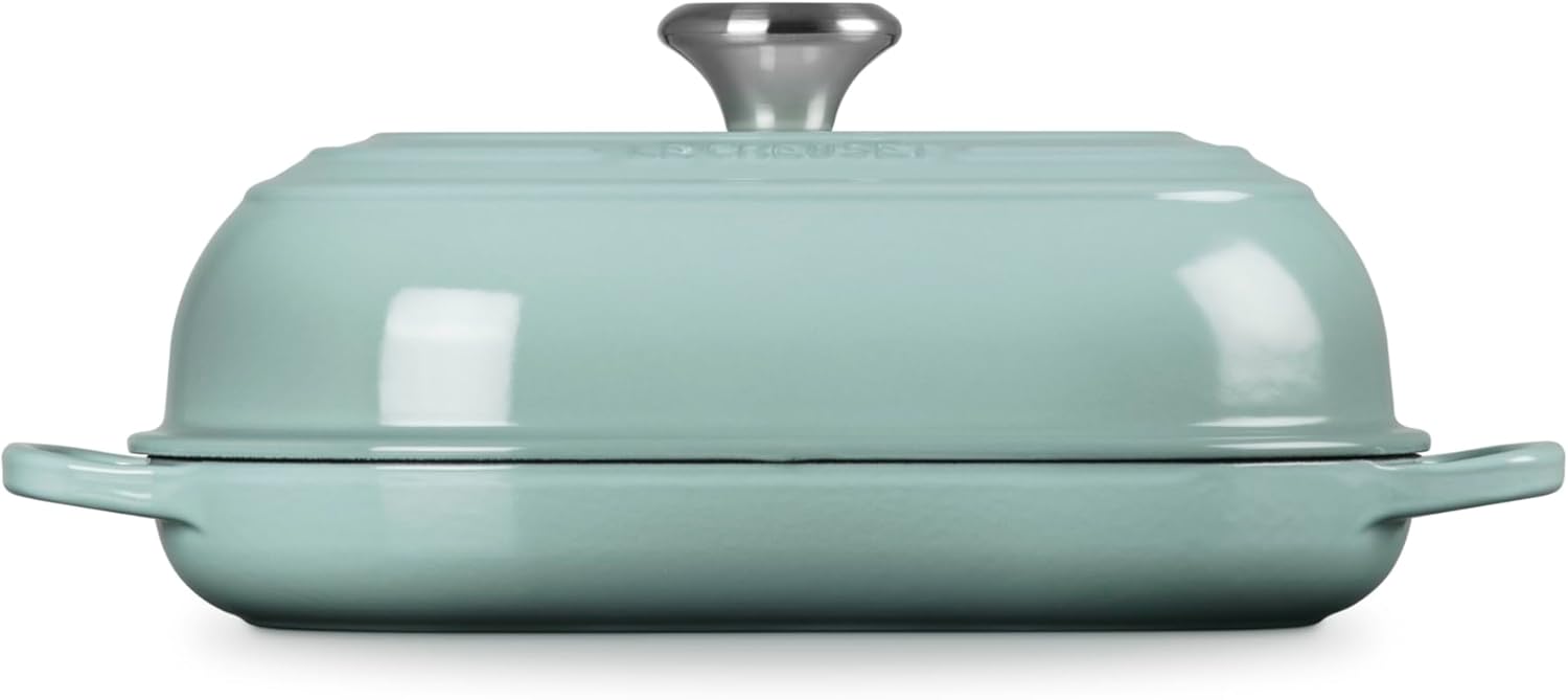 Le Creuset Enameled Cast Iron Signature Oval Bread Oven, 11.5 inch, Sea Salt