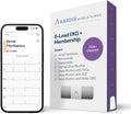 KardiaMobile 6L Max EKG Monitor, Includes One-Year KardiaCare Subscription, FDA-Cleared Heart Monitor, Medical-Grade Results in 30 Seconds, Unlimited Recordings, Works with Smartphones and Tablets