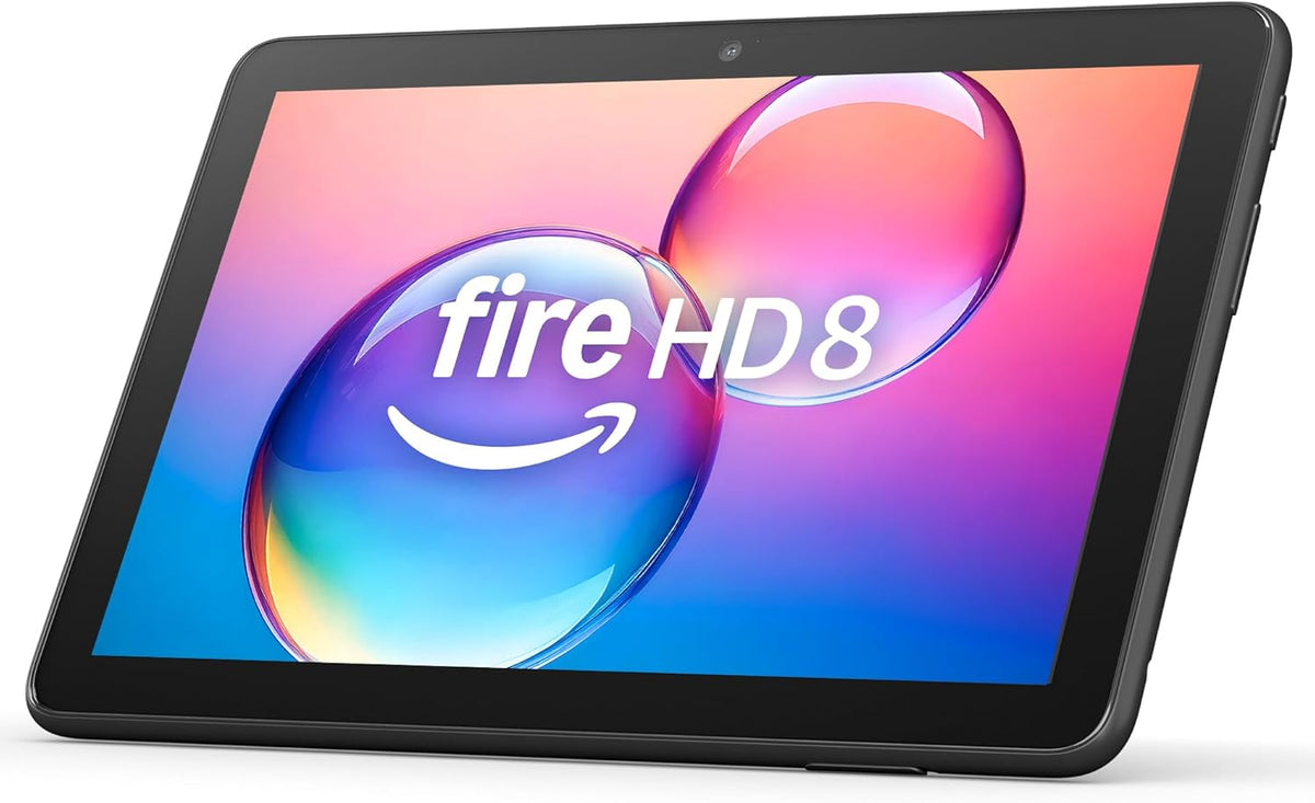 Amazon Fire HD 8 tablet (newest model), 8” HD Display, 4GB memory, 64GB, responsive and vibrant, designed for portable entertainment, Black
