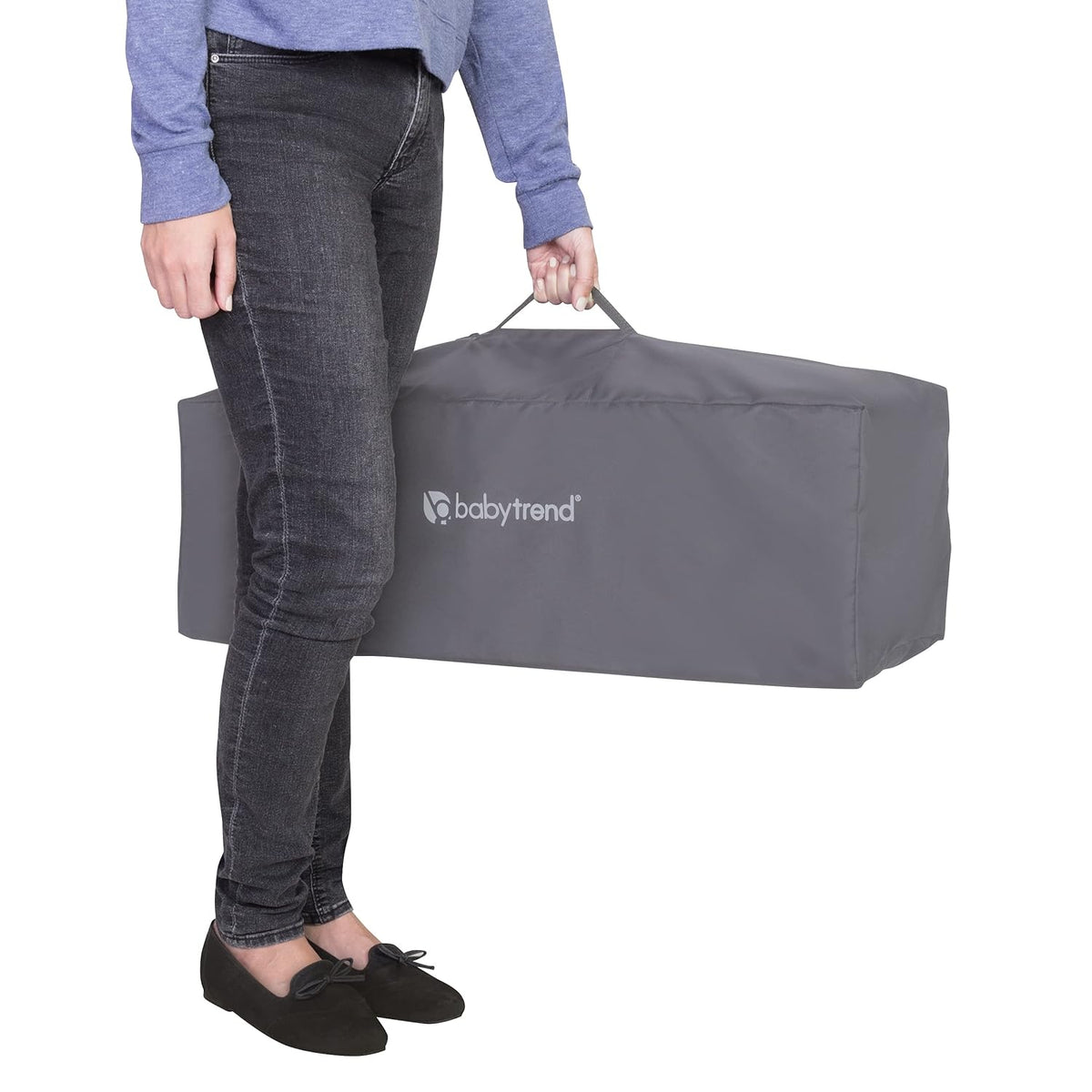 Baby Trend Lil' Snooze™ Deluxe III Nursery Center® Playard for Twins, Cozy Grey