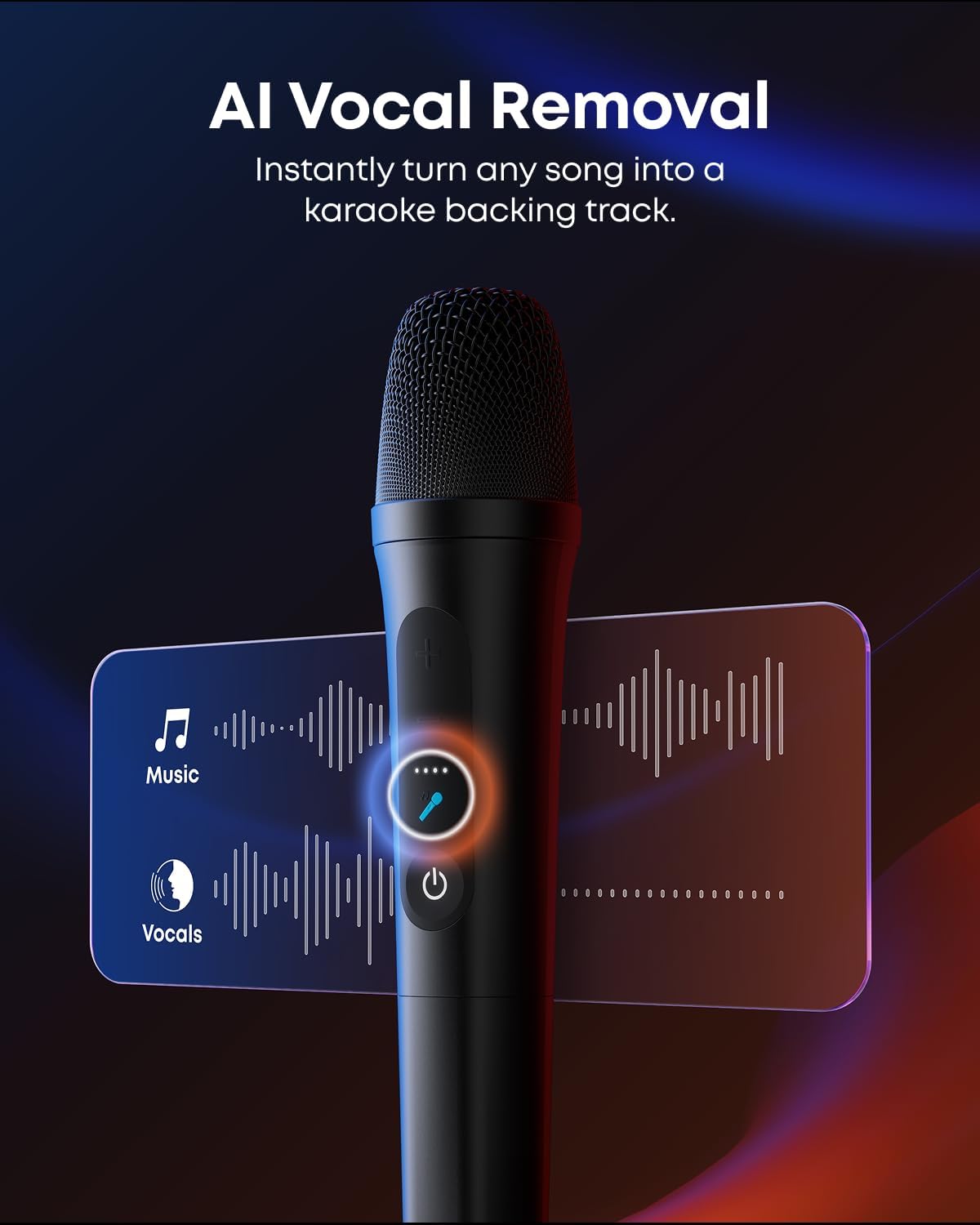 soundcore Rave 3S AI Party Speaker with 2 Wireless Microphones, 200W Sound, AI Vocal Removal, Reverb, Light Show, 12H Playtime, Portable Bluetooth PA System for Home, Party, or Backyard (Renewed)