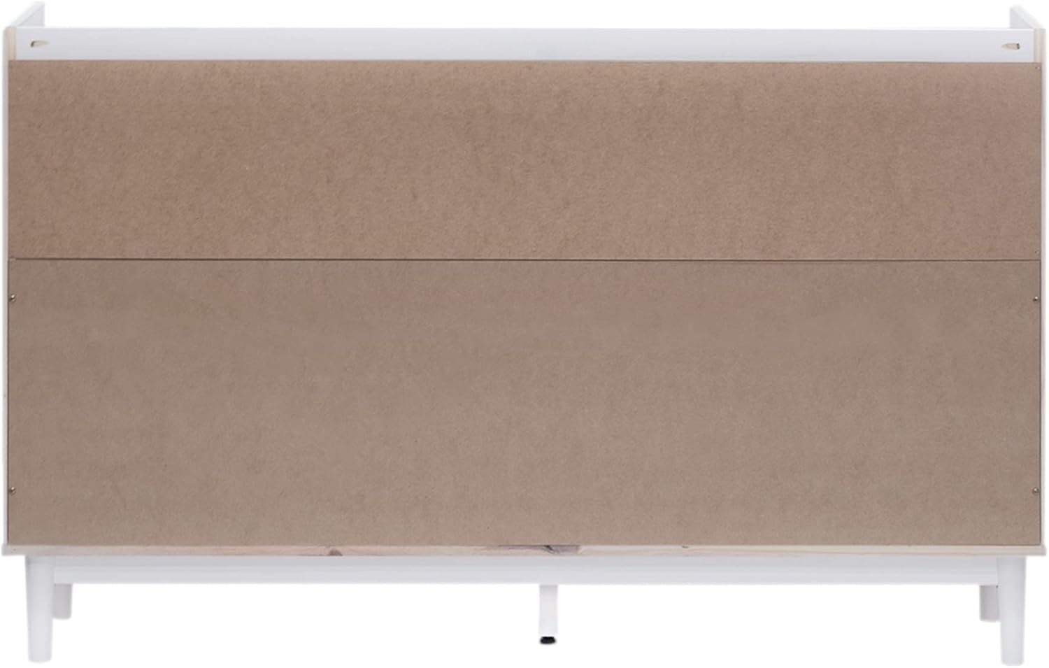Walker Edison Blythe Mid-Century Modern Tray-Top Solid Wood 9-Drawer Dresser 60 Inch White