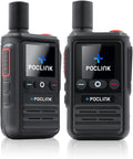 Lifetime Free Global Walkie Talkies Long Range, POC-1 Lite, 4G LTE Unlimited Range POC Two-Way Radios with Bluetooth & APP, 3000mAh Rechargeable Walkie Talkies, Support User Self-Group Creation