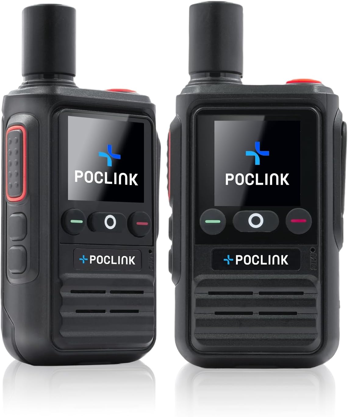Lifetime Free Global Walkie Talkies Long Range, POC-1 Lite, 4G LTE Unlimited Range POC Two-Way Radios with Bluetooth & APP, 3000mAh Rechargeable Walkie Talkies, Support User Self-Group Creation