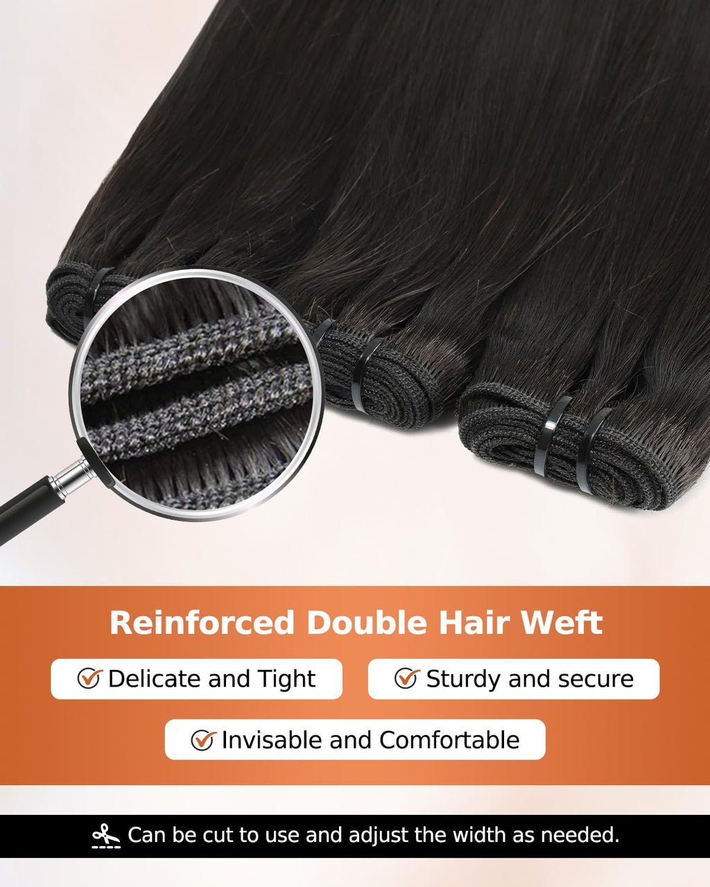 Beeos Body Wave Bundles Human Hair 12 14 16 Inch, Double Weft Virgin 100% Human Hair Bundles for Sew In & Quick Weave, Natural Black 95g x 3