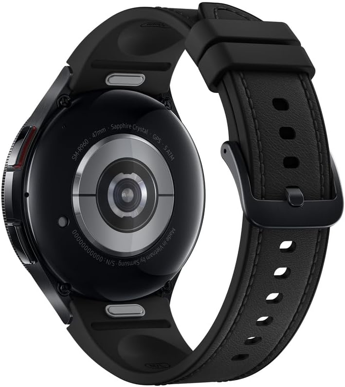 SAMSUNG Galaxy Watch 6 Classic 47mm Bluetooth Smartwatch, Rotating Bezel, Fitness Tracker, Personalized HR Zones, Advanced Sleep Coaching, US Version, Black (Renewed)