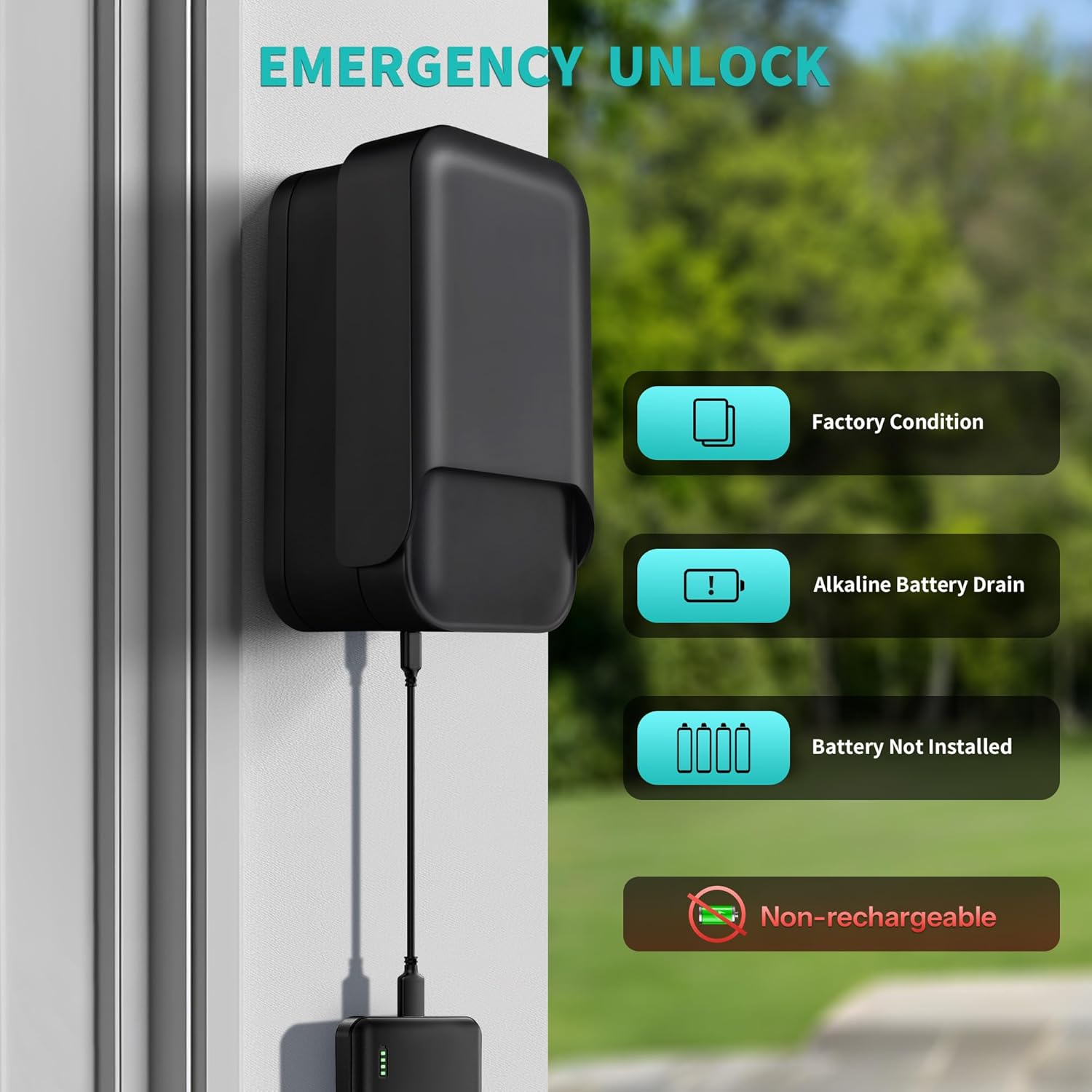Moquin Smart Key Lock Box, TTLock APP Control, Fingerprint, Manual Keys, Access Card, EKey and Passcode Unlock, Electronic Bluetooth Wireless Lock Box for Airbnb Realtor House Office