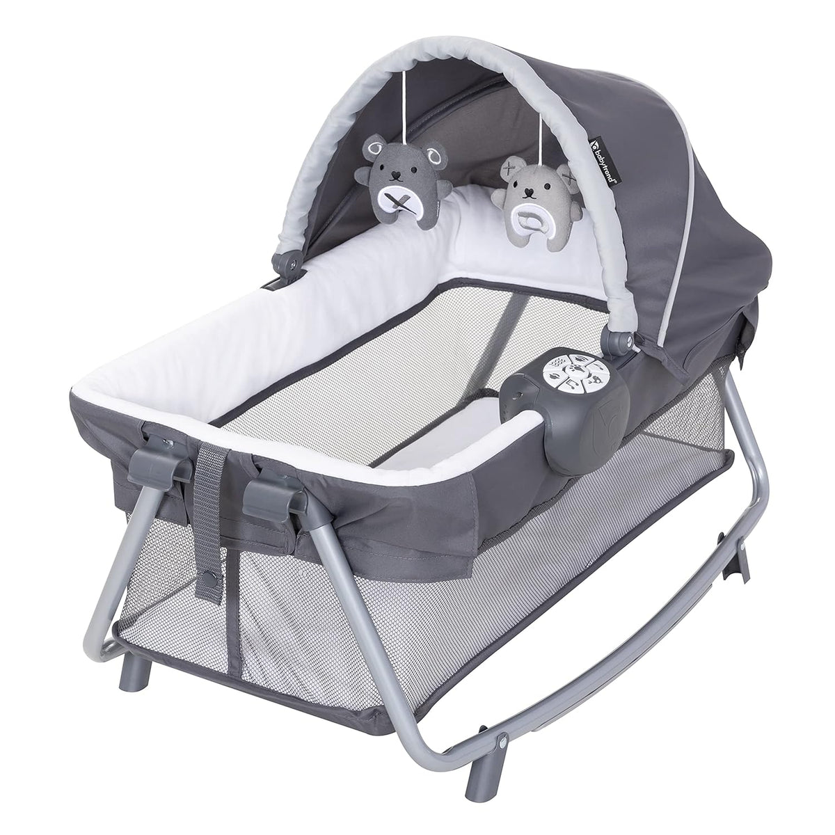 Baby Trend Lil' Snooze™ Deluxe III Nursery Center® Playard for Twins, Cozy Grey