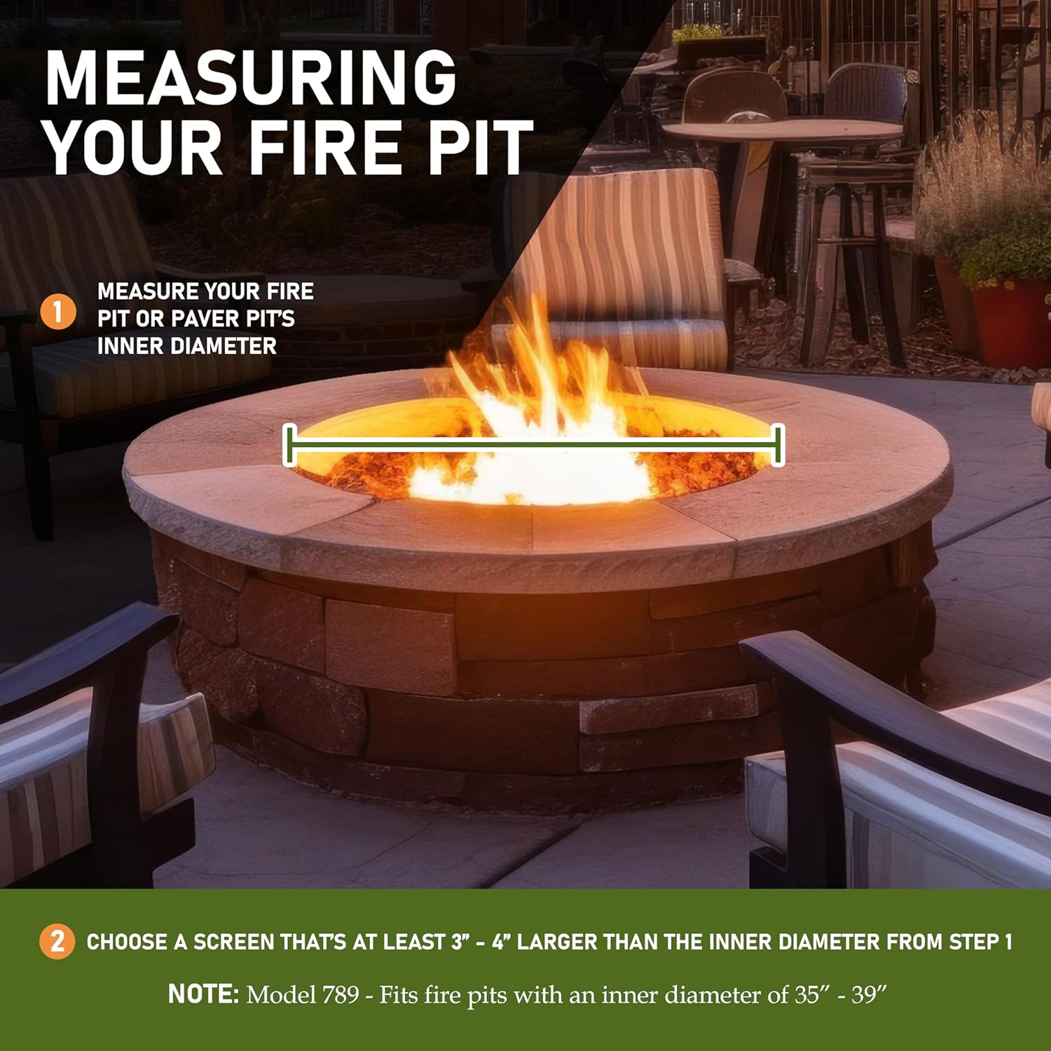 Good Directions Fire Pit Spark Screens, 40" Diameter, Steel